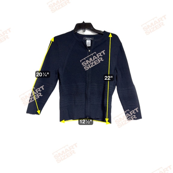 Jones New York Country Essentials Women S Jacket Raglan Sleeve Full Zip Crochet - Picture 4 of 7